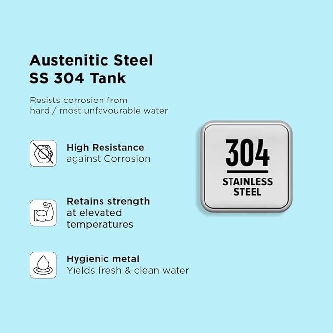 Black+Decker Galerus Geyser 5 Litre | Instant Water Heater for Home & Kitchen | 3KW | High Grade Stainless Steel Tank I Copper Sheathed Heating Element