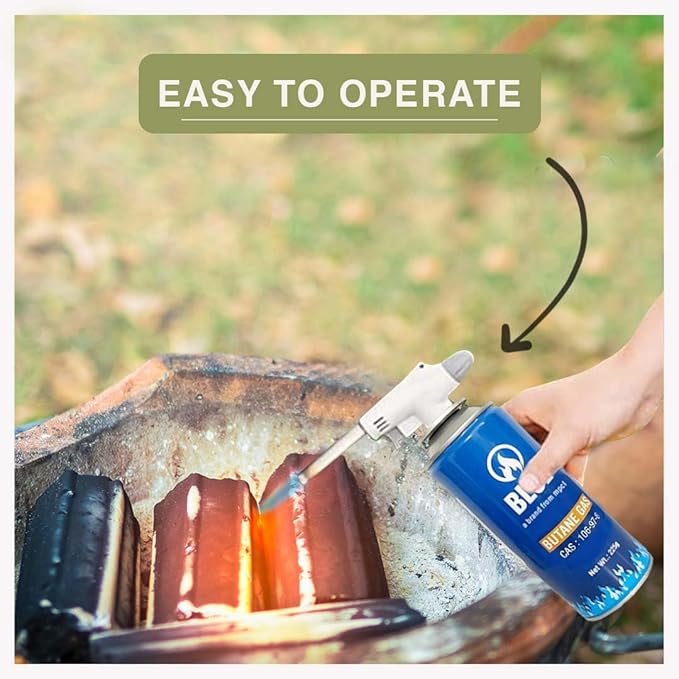Spinxx Portable Butane liquefied Gas Can Resealable Easy to use Perfect Suitable to Refill Lighter Welding Fuel Gas Flame Torch Canister (1 PCS)