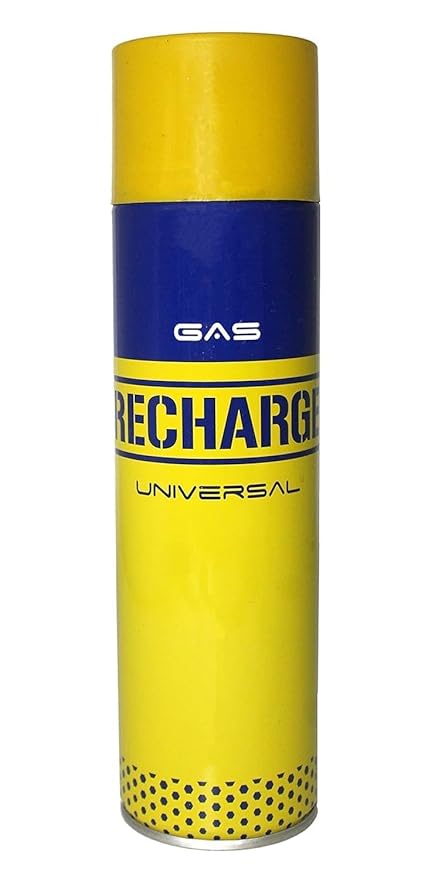 Universal Lighter Gas Recharge Can with Steel Refill Nozzle Butane Gas Lighter Refill Bottle 550Ml Stainless Steel | Refillable Gas Canister | Portable Lighter Fuel Bottle | Durable Metal Construction