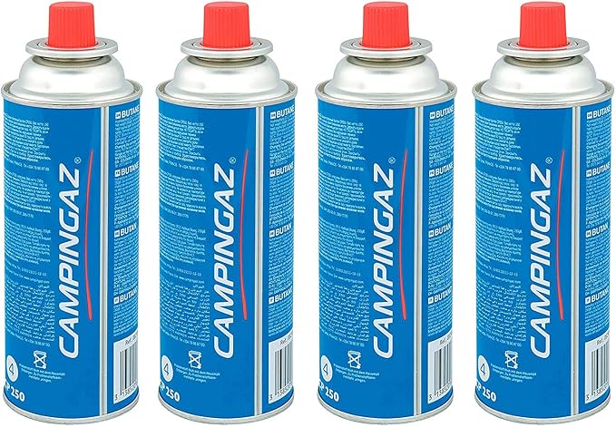 CAMPINGAZ Compact Butane Gas Canister, Perfect for Camping & Outdoor Cooking (Blue, 4)