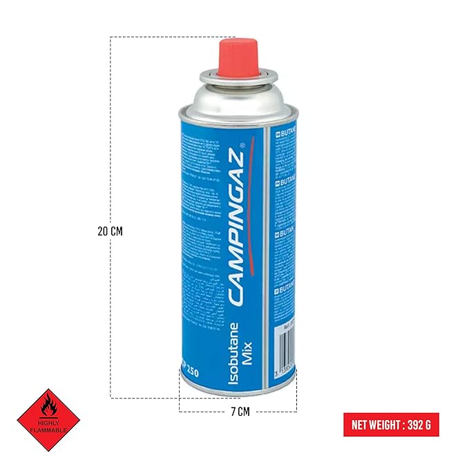 CAMPINGAZ Compact Butane Gas Canister, Perfect for Camping & Outdoor Cooking (Blue, 4)
