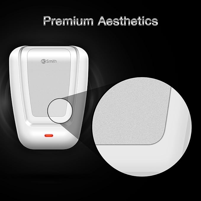 AO Smith EWS Plus Instant Water Heater 3 Litre with 3kW Incoloy Heating Element | 2X Corrosion Resistant Blue Diamond Glass Tank | Instant Geyser for Kitchen & Bathroom