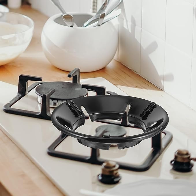 Gas Stove Burner, Single Burner, Black, Brass Ring, High Flame Cooking,Gas Stove Bracket Fire & Windproof