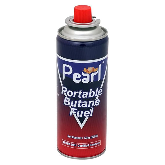 Pearl Portable Butane Fuel Gas Can | Gas Canister Flame Can for Camping Stove