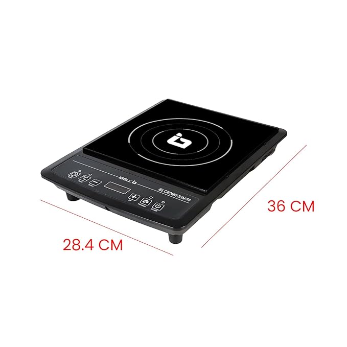 IBELL SLIM50 Induction Cooktop, 2000W, BIS Certified, LED Display, Auto Shut-Off, Over Heat Protection (Black)